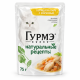 پوچ گورمت نچرال رسیپیز با طعم مرغ بخارپز و هویج مخصوص گربه بالغ ۷۵ گرم