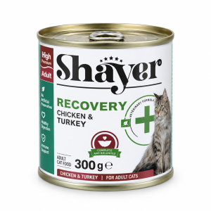سوپ شایر مدل Recovery با طعم مرغ و بوقلمون مخصوص گربه بالغ 300 گرم