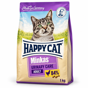 غذای خشک گربه بالغ Happy Cat Minkas Urinary Care طعم مرغ وزن ۱ کیلوگرم