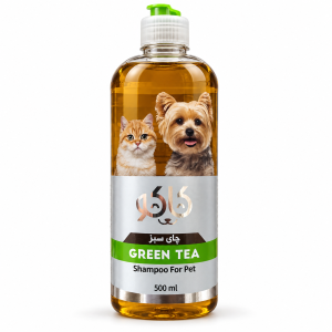 شامپو کاکو مدل Green Tea با عصاره چای سبز مخصوص سگ و گربه حجم ۵۰۰ میلی‌لیتر