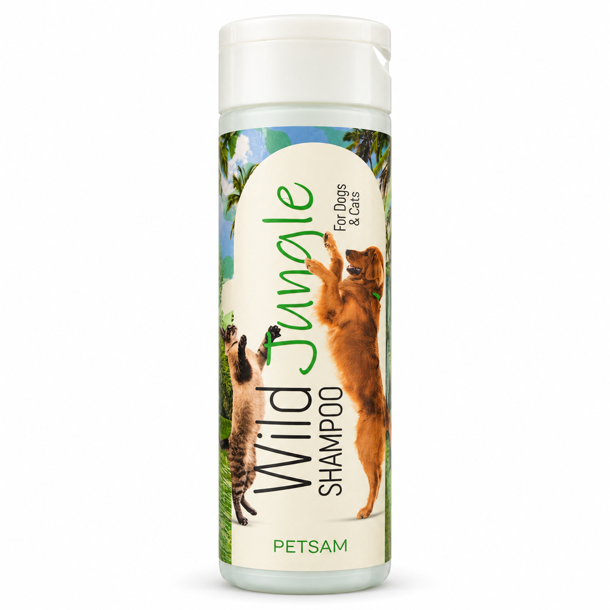شامپو پتسام مدل Mild Jungle مخصوص سگ و گربه ۲۵۰ میلیلیتر