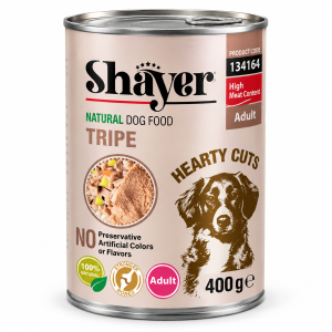 کنسرو نچرال شایر مدل Hearty Cuts با طعم سیرابی مخصوص سگ بالغ وزن ۴۰۰ گرم